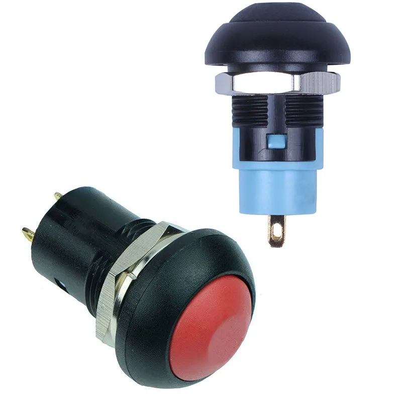 Details about   6X On-Off Latching Waterproof 12mm Push Button Switch SPST 2A IP67, Red O7A1 