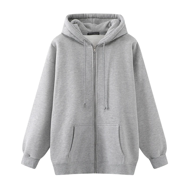 Biyejit Hoodies Trui voor Dames, met volledige rits, capuchon en zak