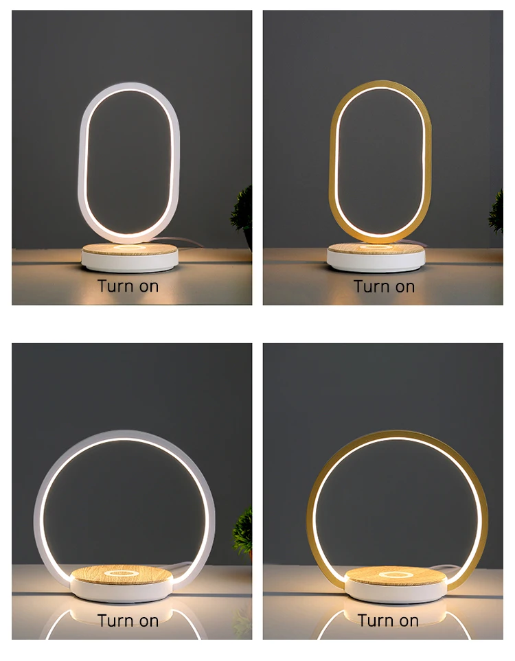 Modern Table Lamps For Bedroom Study Reading Lights Bedside Eye Protect Touch Dimming Lighting Luminaria Phone Wireless Charging