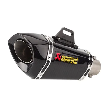 

36-51mm universal motorcycle exhaust muffler for NINJ650 Z400 MT10 GSXR750 RC390 ZX6R CB650R carbon fiber exhaust