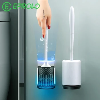 

Wall-mounted Silicone Toilet Brush For Bathroom Toilet Plastic Rubber Wall Hanging Household Floor Cleaning Dropshipping