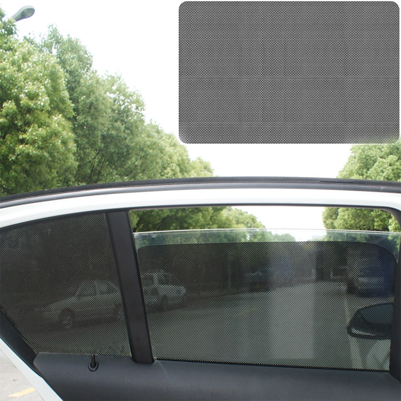 

2pcs/set PVC Car Side Window Sunshades Electrostatic Sticker Sunscreen Film Stickers Cover Automobiles Window Film Accessories