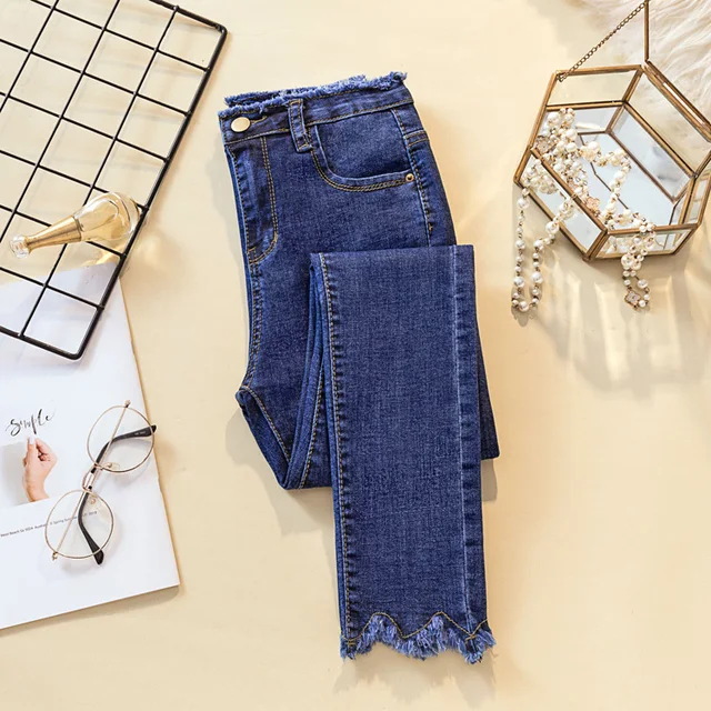 ladies black stretch jeans