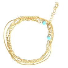 Европейский и американский лидер продаж jiao shi pin этнический стиль стиль универсальный многослойный Ретро Браслеты ножной браслет