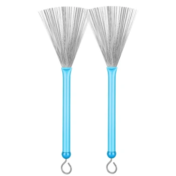 

1pair Hanging Cleaning Tool Metal Wire Drum Brush Retractable Sticks Practical Accessories Portable Smooth Flexible Easy Apply
