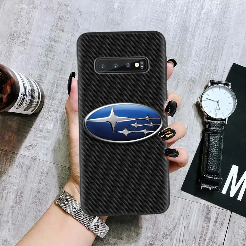 BA353-9 Автомобильный Логотип Subaru черная крышка чехол для телефона для samsung Galaxy A50S A10S A20S A10 A20E A30 A40 A50 A70 M40 M30S A80 корпус под плетенную сумку - Цвет: BA353-9