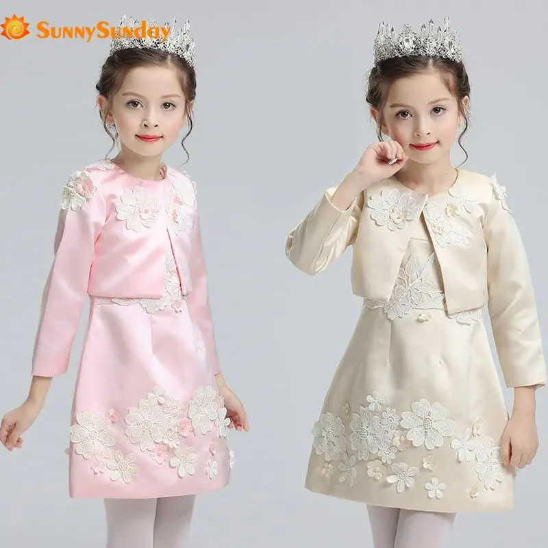 Платье для дня рождения в стиле милой принцессы комплект одежды девочек на весну