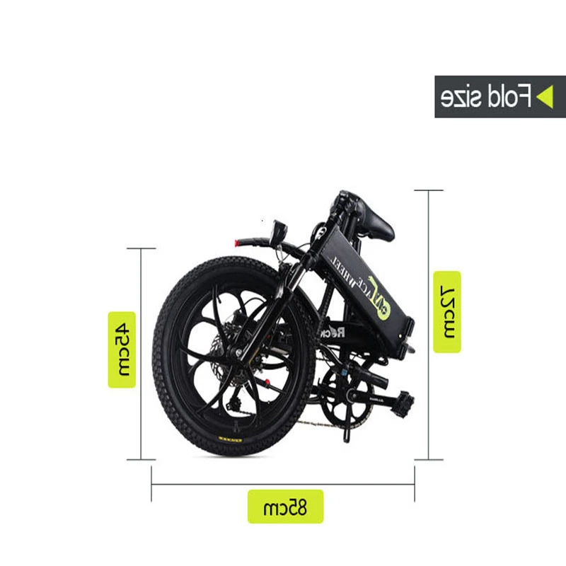 

GT20 European stock 2-wheel electric bicycle aluminum alloy 20 inch 48v10ah scooter bicycle foldable lithium battery