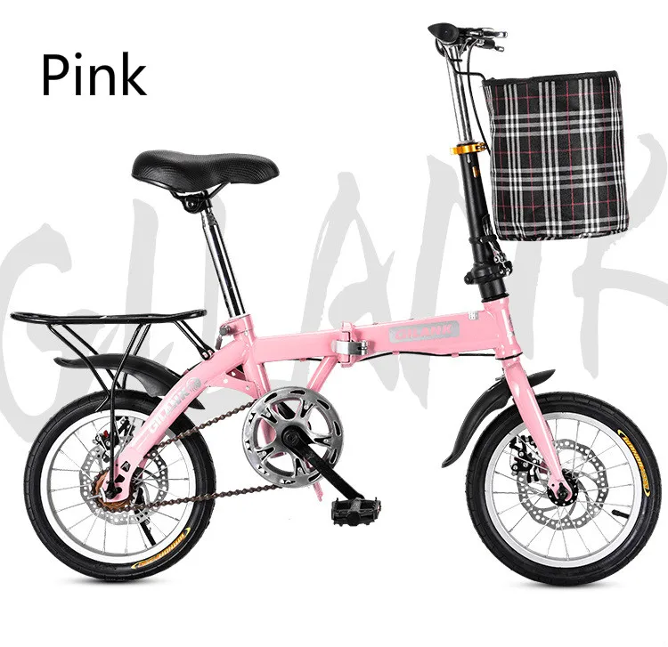 Folding Bicycle High Quality Carbon Steel Material To Work Student To School Bicycle Single Speed Disc Brake Adult Scooter