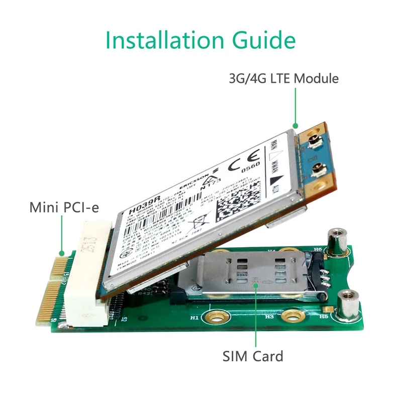 AAAJ-Mini PCI-E Express к PCI-E адаптеру со слотом для sim-карты для 3g/4G WWAN LTE gps карты настольного ноутбука