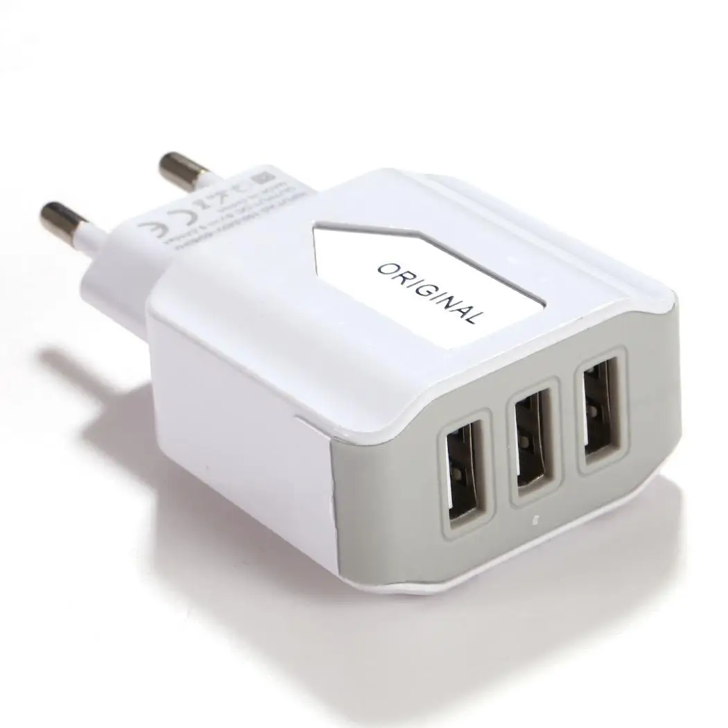 Тройной USB порт настенный домашний дорожный адаптер переменного тока зарядное устройство настенная зарядная станция 3 порта USB зарядное устройство для путешествий AC зарядка