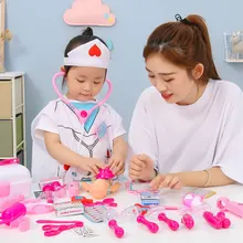 37/45 шт. детское платье ролевые игры Доктор классический медицины моделирования ролевые игры медицинские Костюмы Набор инструментов Набор игрушек Рождественский подарок для детей