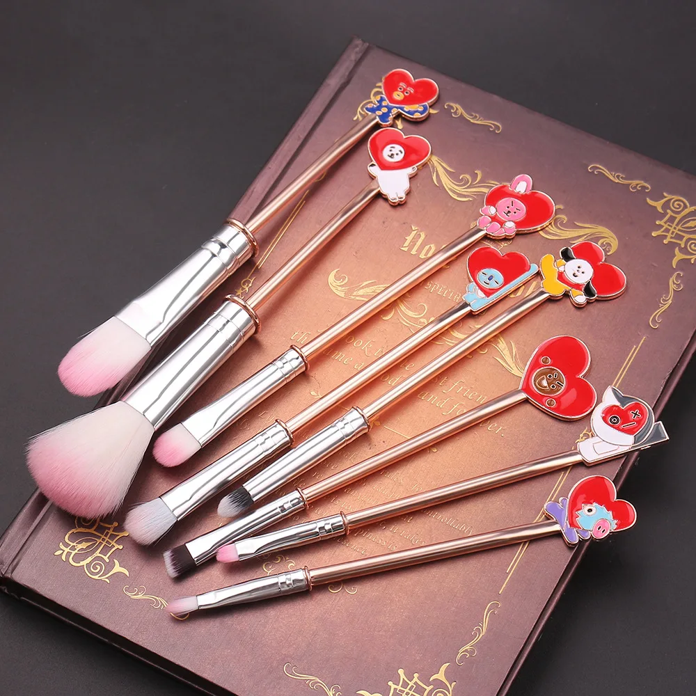 8 Pcs Anime Peripheral Makeup Brush Makeup Brush Set Eye Shadow Brush Lip Brush Set Makeup Tool Girl Gift Holiday Gift Aliexpress Beauty Health