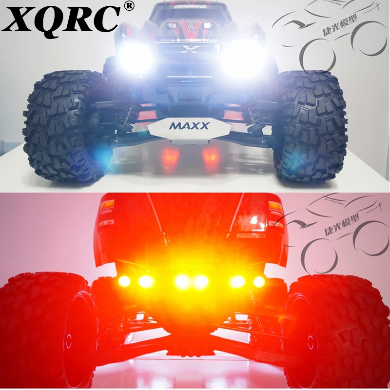 XQRC RC часть xmaxx бампер фары и задний фонарь led для 77086 4 traxxas 1 / 5 x maxx вариант