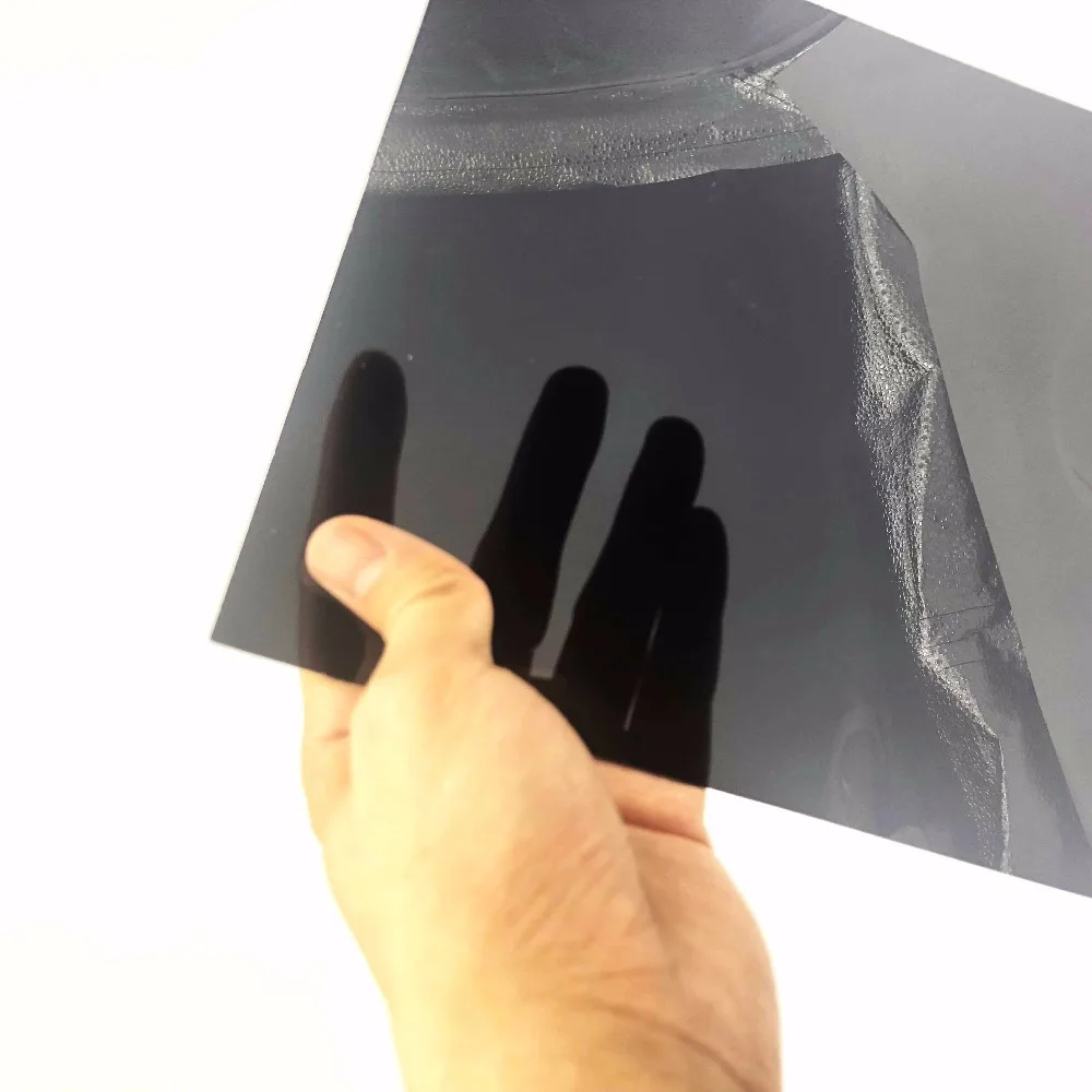 Plastic Acrylic Board 200*200mm Transparent Black plastic Sheet 1.3mm thickness