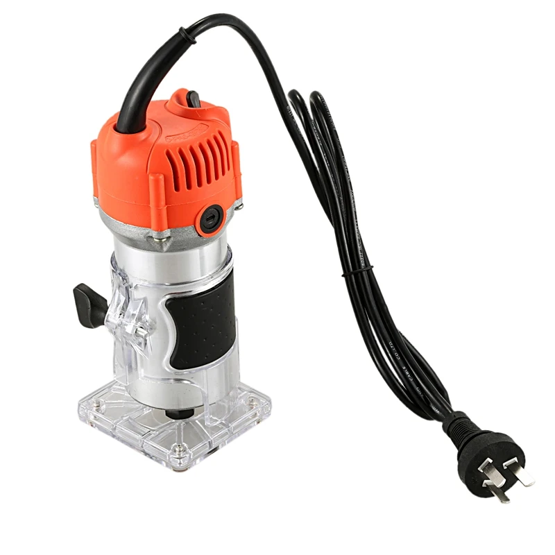 

Router Trimmer 600w 30000rpm Durable Small Copper Motor Carving Machine 6mm Electric Woodworking Trimmer Power Tool Wood EU Plug