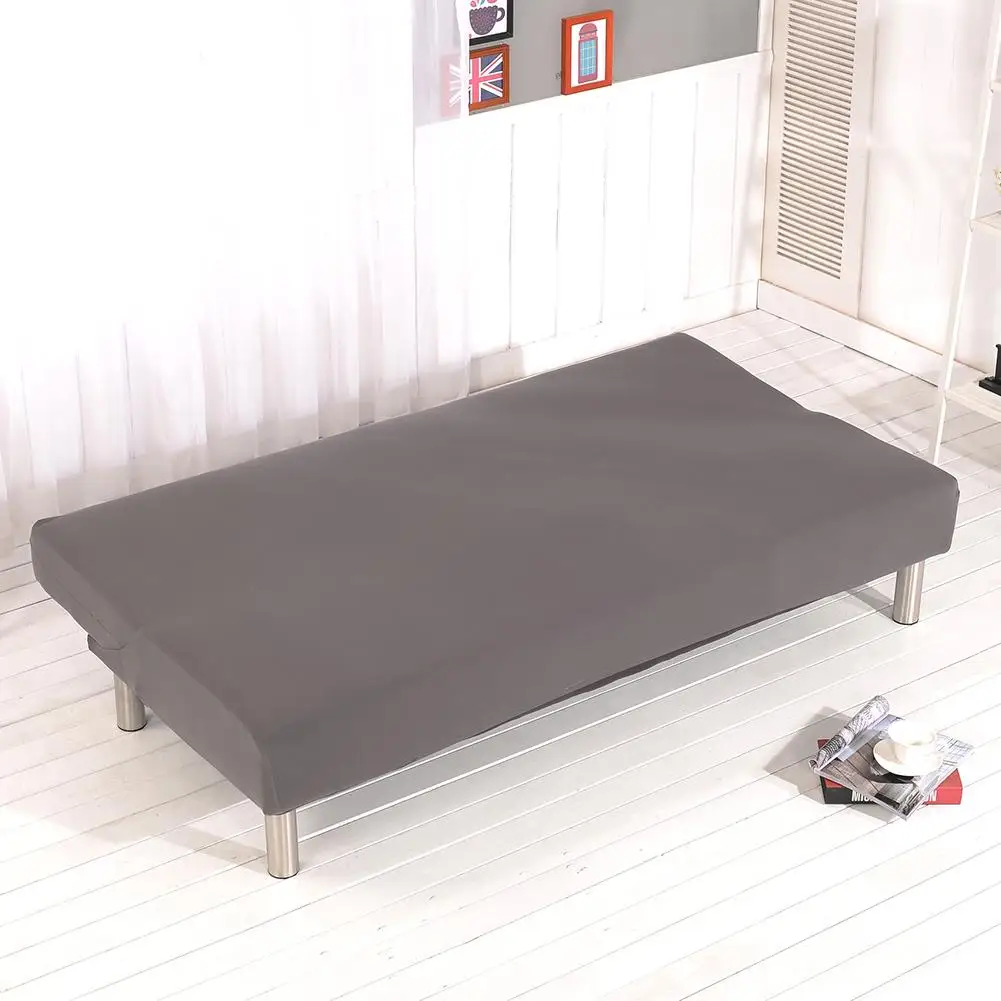  Sofa Cover Gray Black Navy Blue Solid Color All-inclusive Folding Stretch Bed Covers Decoration Pro