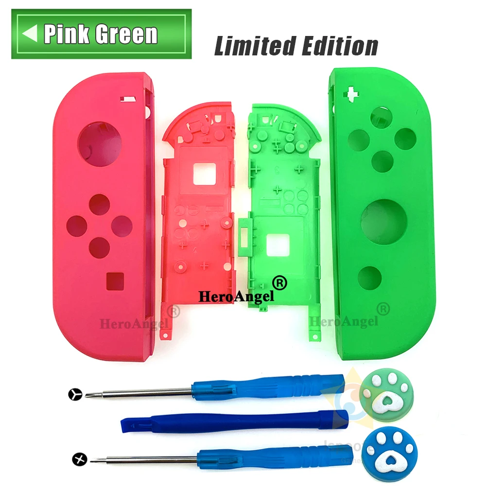 Прозрачный корпус для контроллера Nintendo Switch NS Joycon сменный самостоятельной сборки