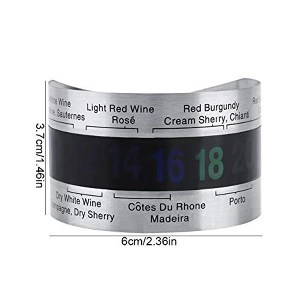 Wine Collar Thermometer Bottle Snap Thermometer LCD Display clip Sensor For Champagne beer red wine