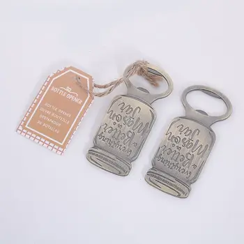 

(60 Pieces/lot) Simple Farmhouse-inspired wedding and Bridal showers favors of Mason Jar Bottle Opener For Bottle Party Favors
