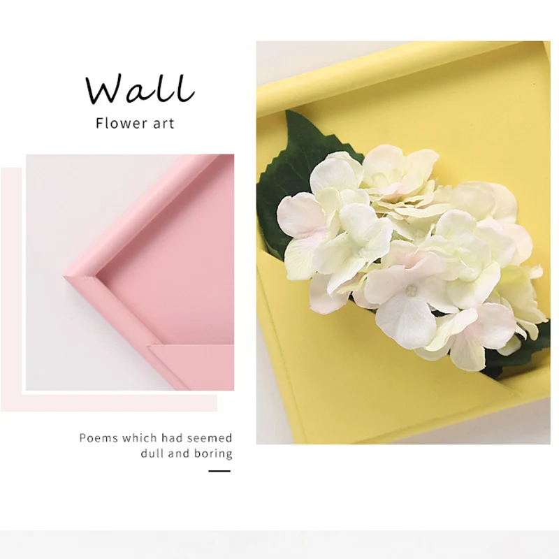 3D искусственный цветок фоторамка Дерево стерео поддельный зеленый декор из растений настенные завесы деревянные украшения для дома детская комната офис