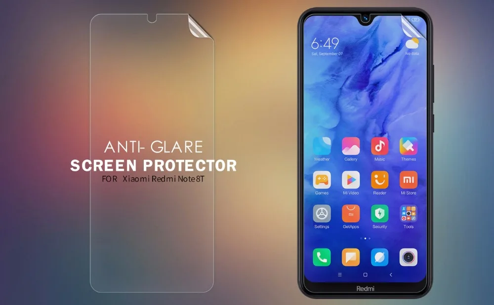 NILLKIN Антибликовая матовая защитная пленка для redmi note 8T защитная пленка redmi note 8 pro redmi K20 5 6 7 7A 8A