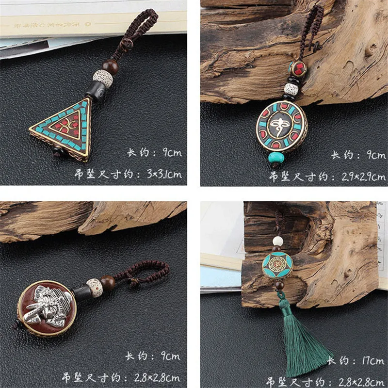 Antique-Bronze-Key-Chains-Key-Rings-Vintage-Elephant-OHM-OM-AUM-Buddha-Pendant-Keychain-Car-Key (3)