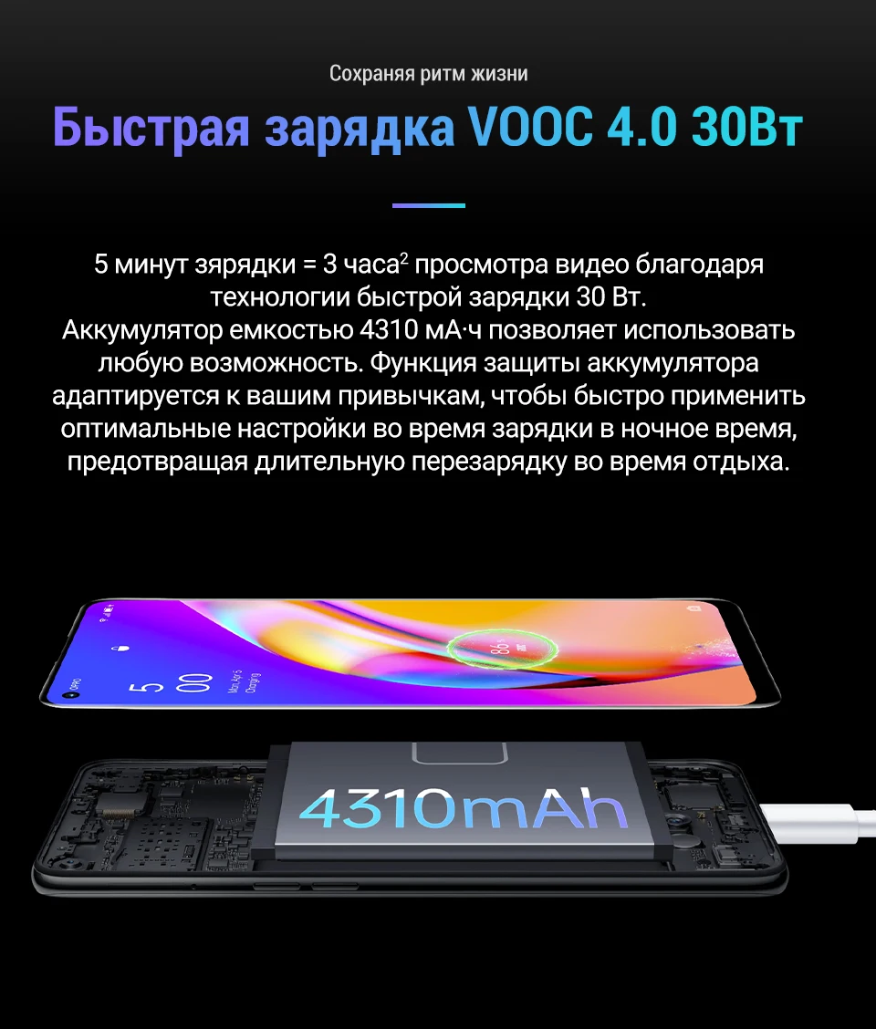 Смартфон OPPO Reno 5 Lite 8+128 ГБ, Helio P95, функция распознавания ...