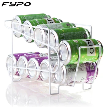 

Double Layer Cans Storage Holders Racks Beverage Soda Coke Beer Can Dispenser Storage Rack Refrigerator Kitchen Organizer Tools