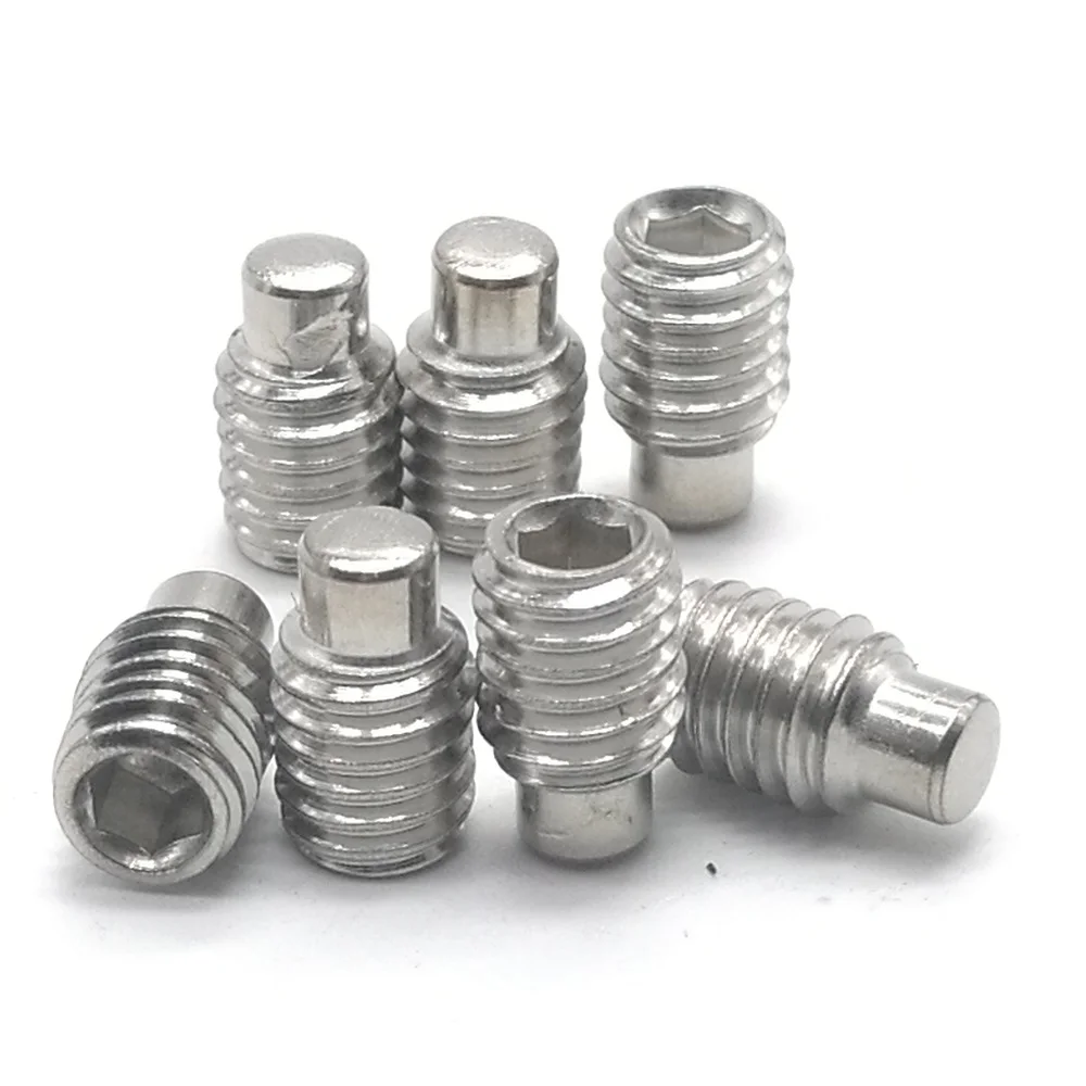 50P M2.5 M3 M4 M5M6 DIN915 304 Нержавеющая сталь Черный класс 12 9 Шестигранная розетка набор