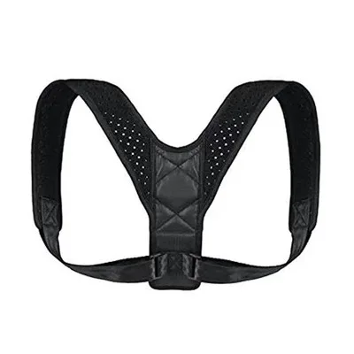 Black CXZD медицинский Корректор осанки ключицы Корректор Осанки Спины Поддерживающий Пояс Ортопедический Корсет для коррекции плеча для мужчин - Цвет: Black