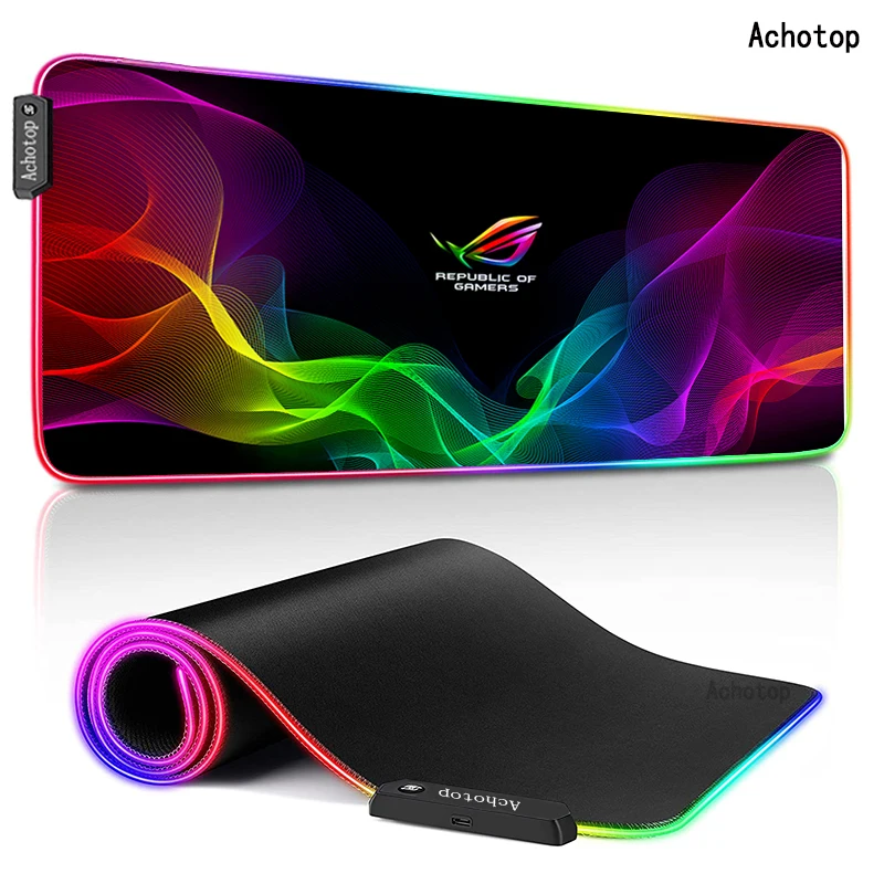 Pad rgb Cute Computer Mouse Pad Gaming MousePad LED Large Mouse pad Gamer XL ASUS XXL Mause Carpet PC Keyboard Pad ROG Desk Mat