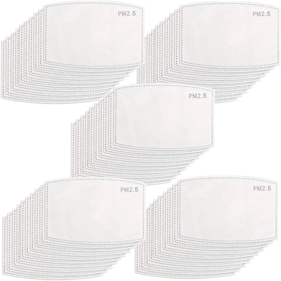 Mascarilla desechable con filtro PM2.5 para niños y adultos, 5-200 Uds., antipolvo, transpirable