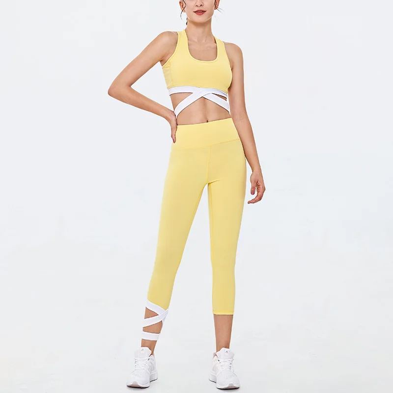 2 Piece Set Workout Clothes Gym Women Sports Bra and Leggings Set Sportswear Women Hit Color Gym Clothing Athletic Yoga Set 2 Piece Set Workout Clothes Gym Women Sports Bra and Leggings Set Sportswear Women Hit Color Gym Clothing Athletic Yoga Set