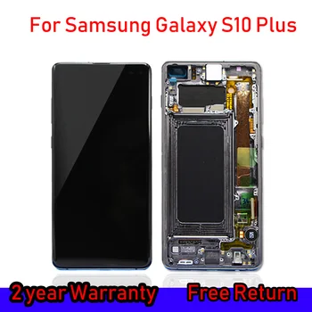 

Original 6.4'' SUPER Dynamic AMOLED For SAMSUNG Galaxy S10 PLUS LCD G9750 G975F Display Touch Screen Digitizer Replacement S10+