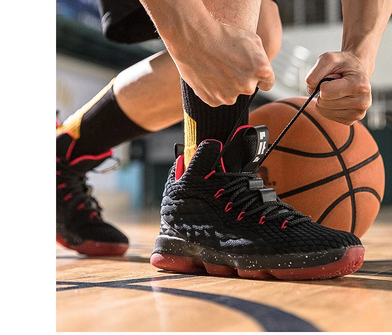 Мужская баскетбольная обувь ударопрочный эластичный Баскетбольная обувь износостойкая спортивная обувь LBJ Баскетбольная обувь мужская