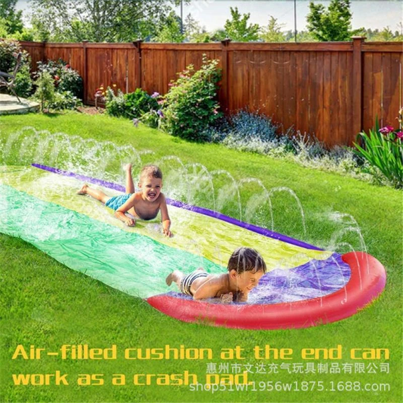 Children Water Slide Pools Inflatable Sprinkler Kids Summer PVC Outdoor