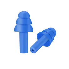 Tampões de orelha macios do silicone protetores de ouvido da proteção de orelha da isolação sadia anti-ruído obstrui a redução de ruído macia da espuma com caixa de armazenamento