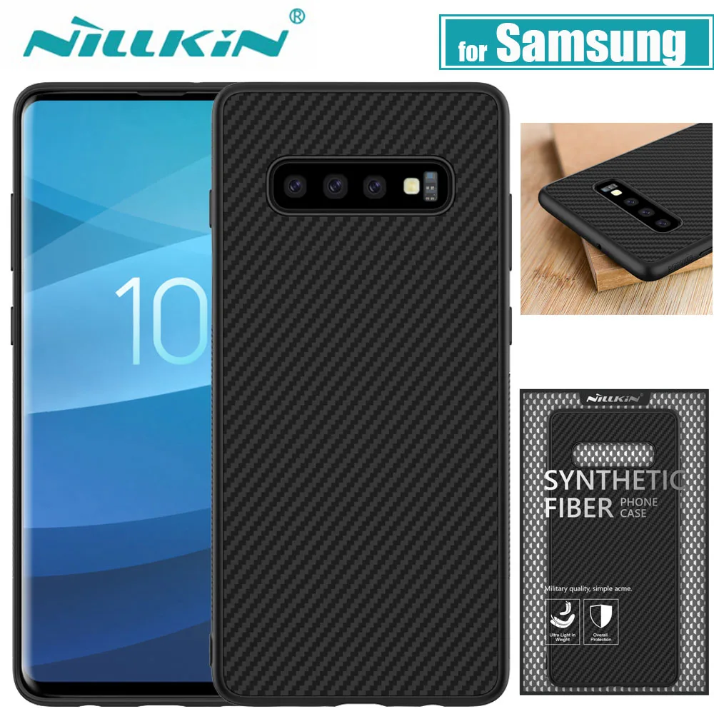 

for Samsung Note 9 8 Case Cover Nillkin Carbon Synthetic Fiber Hard PC Full Cover Case for Samsung Galaxy S10 S9 Plus S10e Funda