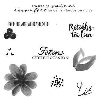 

French word 2020 3D New Metal Cutting Dies and Scrapbooking For Paper Making Birthday Embossing Card Craft Stamps Set