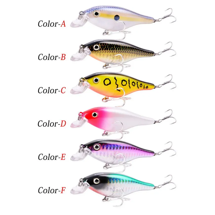 1 шт. Vib Topwater Painting Crankbaits пластиковые рыболовные приманки 8,4 см/11 г VIB приманка для окуня 6 цветов рыболовные снасти на пескаря