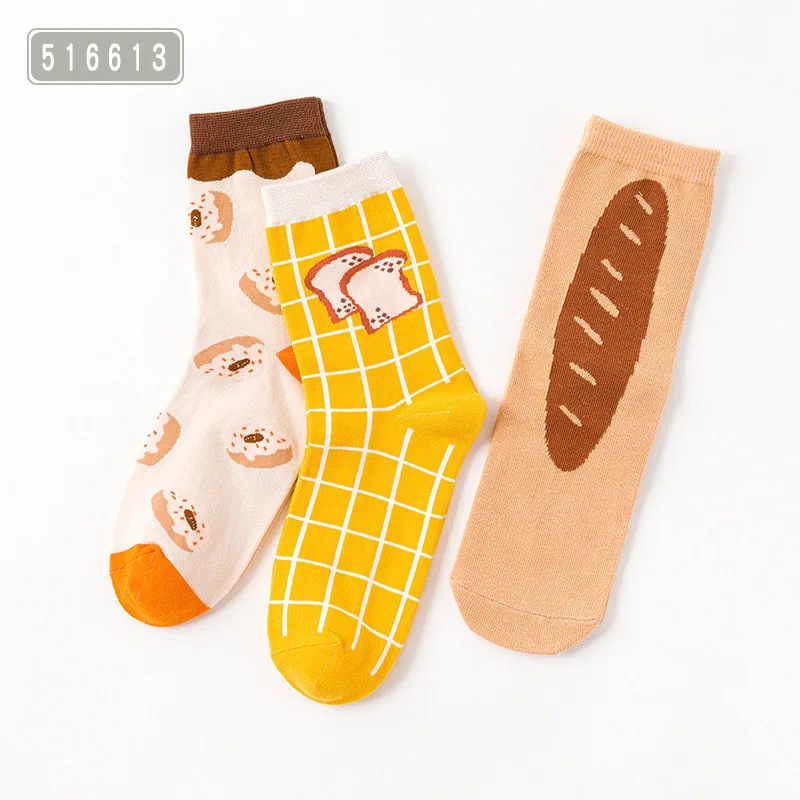 Caramella новые женские рождественские носки Ins хип-хоп забавные носки для девочек Harajuku Kawaii короткие носки креативные хлопковые Необычные носки - Цвет: 516613