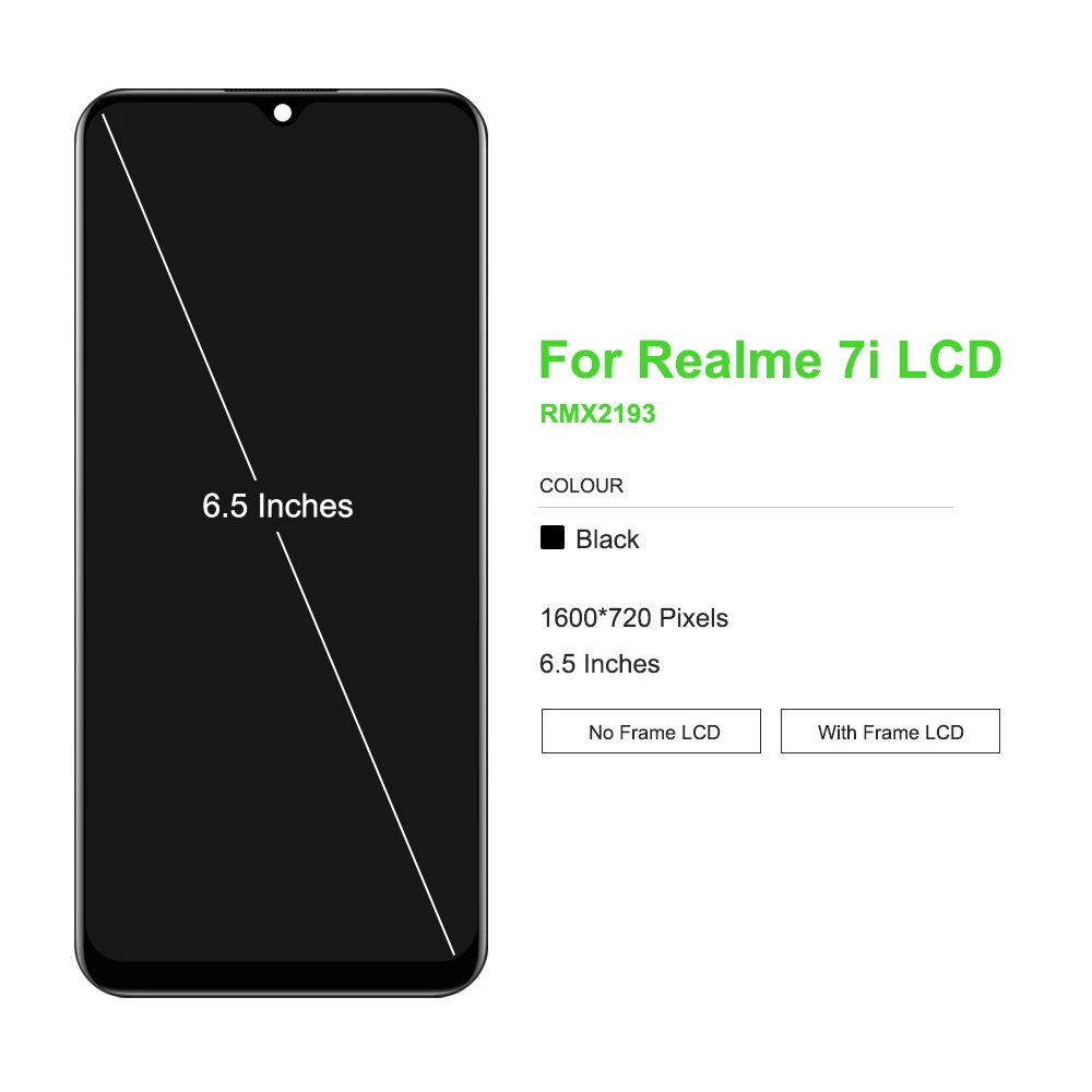 Oppo Realme 7i ۷ι Helio G85 LCD ÷ ġ ũ , 100% ο 6.5  Oppo Realme 7i LCD ü