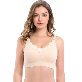

New Ladies Fashion Sexy Lace Button Up Nursing Underwear Pregnant Bra