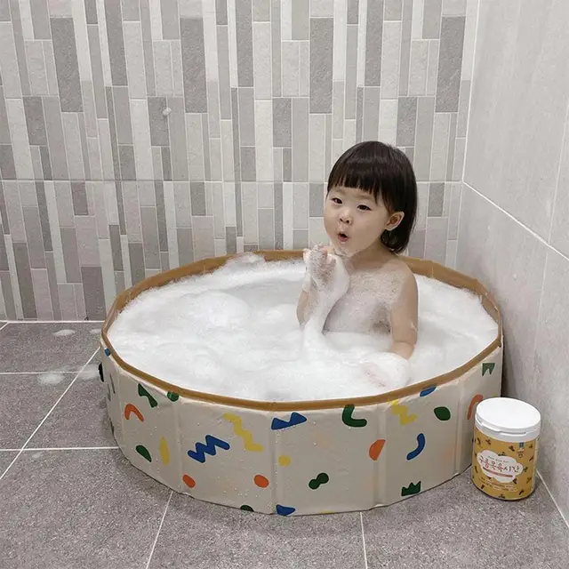 Folding Portable Children Ocean Ball Dry Pool Baby Bathe Home Fence Pit Toy Indoor Bubble Kid Game Playground Playpen 120cm 5