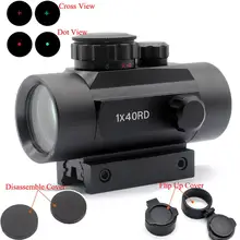 TriRock Tactical Holographic 1x40 Sight Scope Red Green Dot/Cross View Riflescope Hunting with 11&20 mm Rail Mount