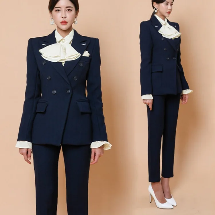 

WOMEN'S Dress 2019 New Style Korean-style Ol Elegant Slim Fit Woolen Suit Jacket-Style Office Lady Suit
