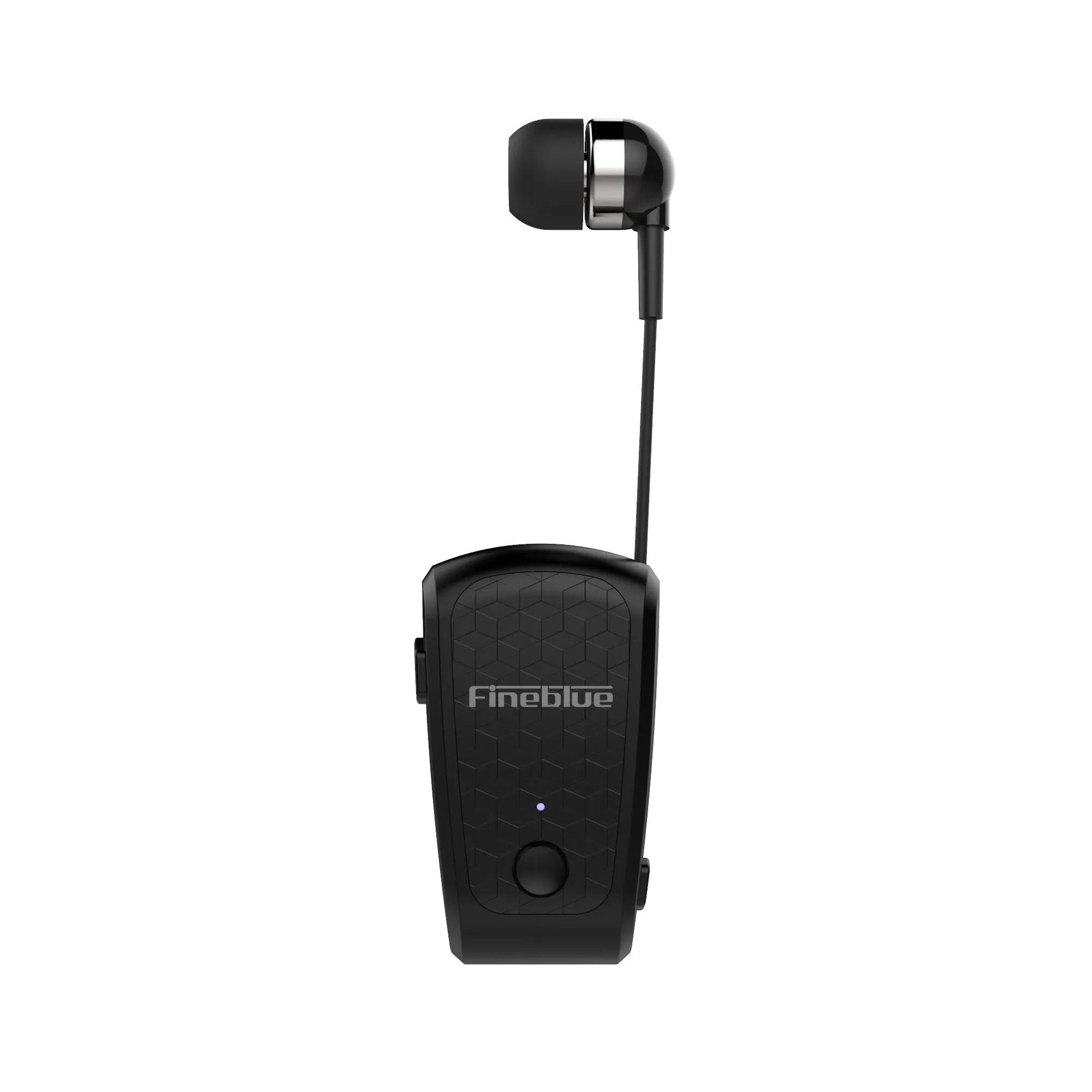 

Fineblue Bluetooth Clip On Earphone Retractable Earbud Portable Long Standby Support Handsfree Call With Noise Cancellation