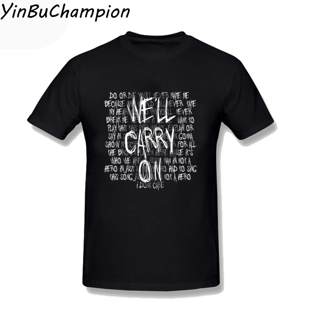 My Chemical Romance футболка Mcr We'll Carry On футболка с принтом с коротким рукавом мужская рубашка большого размера с коротким рукавом 3XL
