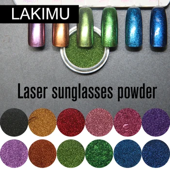 

LAKIMU 1 Box Pearl Nail Glitter Powder Mirror Matte Effect Glitter Laser Dust Manicure Shimmer Pigment Nail Decoration Polish